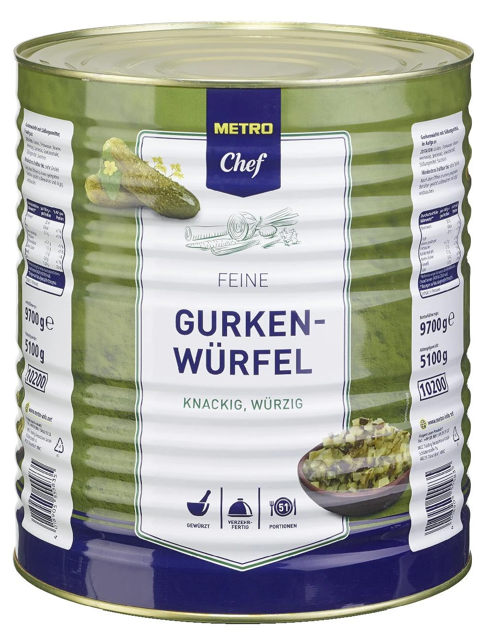 METRO Chef Gewürzgurken 30/35 (10,2 L) 5 METRO Chef Gewürzgurken 30/35 (10,2 L) – Bild 5