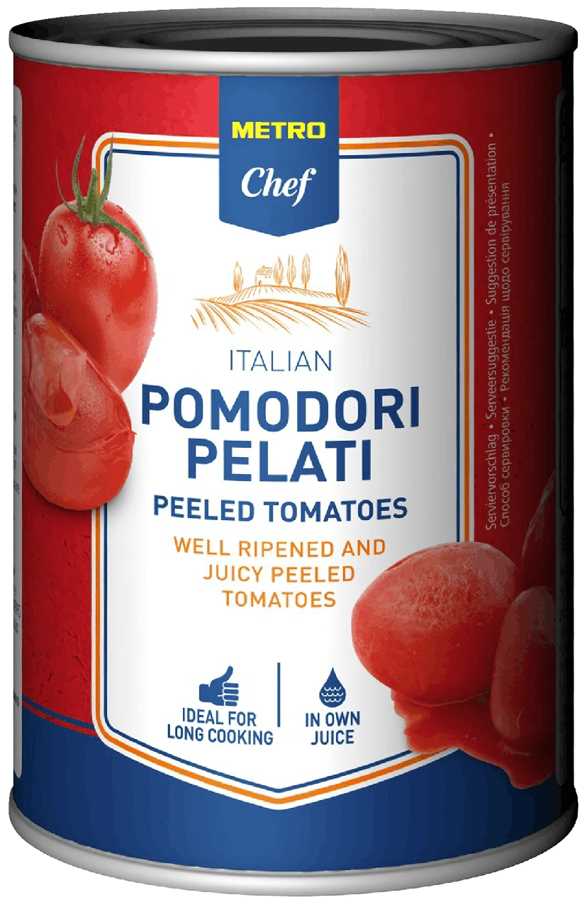 Metro Chef Bio Geschälte Tomaten 12 X 425 Ml (5,1 L) 5 Metro Chef Bio Geschälte Tomaten 12 X 425 Ml (5,1 L) – Bild 5