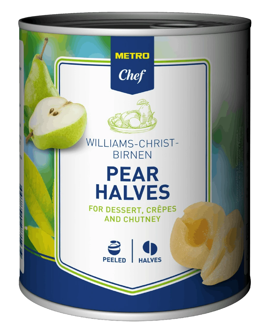 METRO Chef Birnen, Halbe Frucht In Fruchtsaft (850 Ml) 4 METRO Chef Birnen, Halbe Frucht In Fruchtsaft (850 Ml) – Bild 4