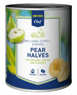 METRO Chef Birnen, Halbe Frucht In Fruchtsaft (850 Ml)