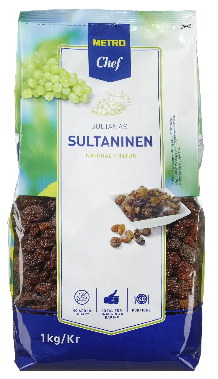 METRO Chef Sultaninen Rosinen (1 Kg) 1 METRO Chef Sultaninen Rosinen (1 Kg)