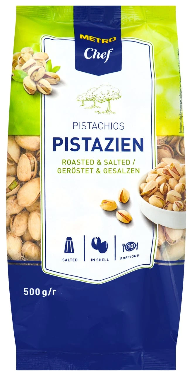 Metro Chef Pistazien Geröstet & Gesalzen (500 G) 1 Metro Chef Pistazien Geröstet & Gesalzen (500 G)