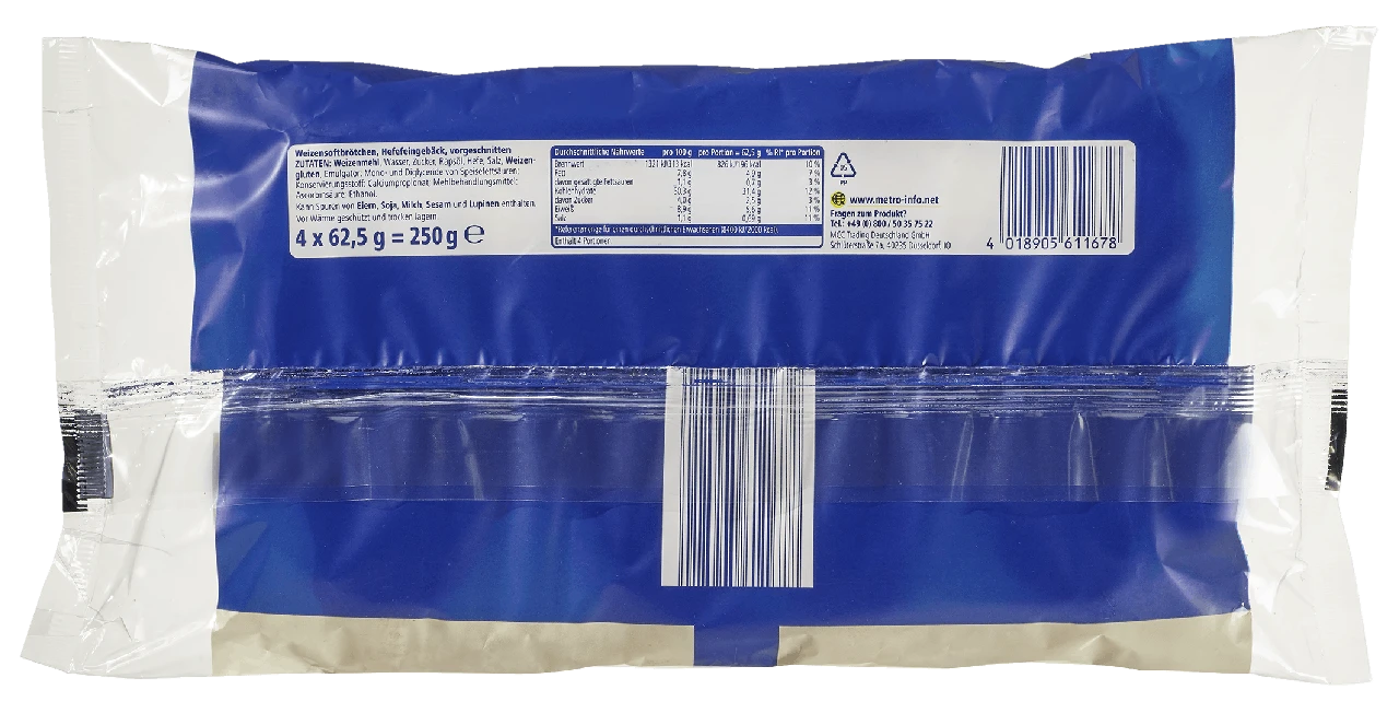 METRO Chef Hot Dog Brötchen 8 Portionen X 250 G (2 Kg) 6 METRO Chef Hot Dog Brötchen 8 Portionen X 250 G (2 Kg) – Bild 6