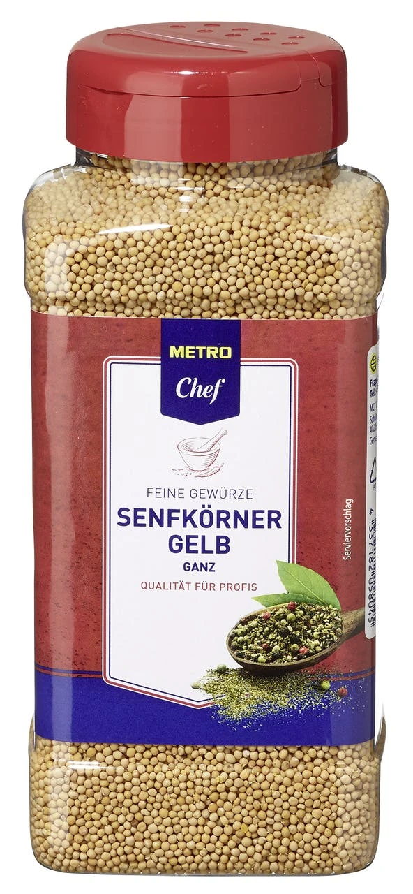 METRO Chef Senfkörner Gelb Ganz (1,33 Kg) 2 METRO Chef Senfkörner Gelb Ganz (1,33 Kg) – Bild 2