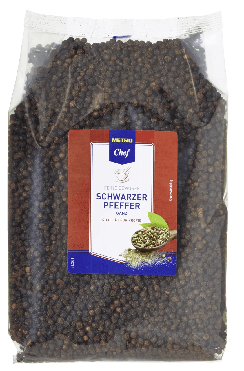 METRO Chef Pfeffer Schwarz Ganz (1 Kg) 1 METRO Chef Pfeffer Schwarz Ganz (1 Kg)