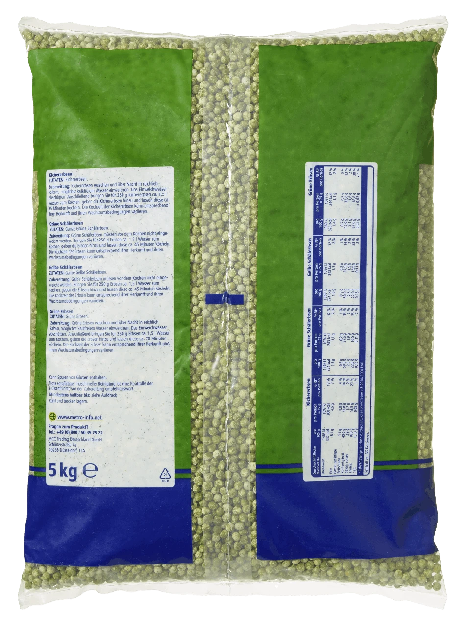 METRO Chef Grüne Schälerbsen (5 Kg) 6 METRO Chef Grüne Schälerbsen (5 Kg) – Bild 6